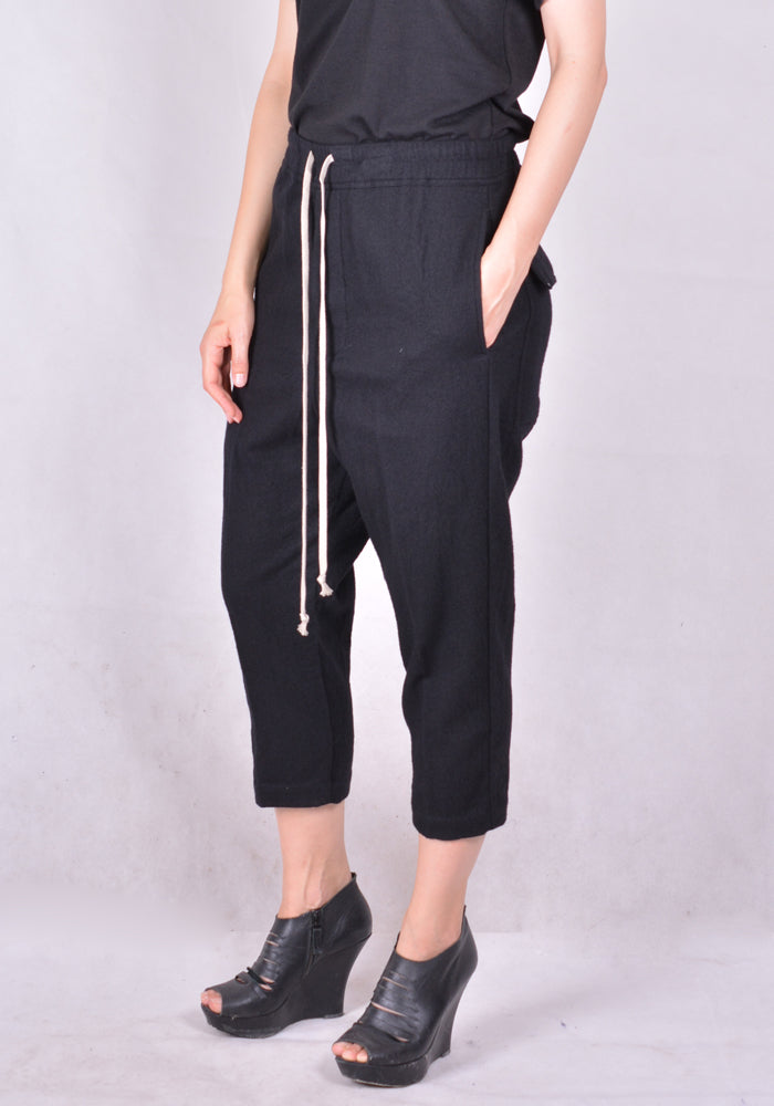 RICK OWENS リックオウエンス通販 DRAWSTRING PANTS BLACK FW20