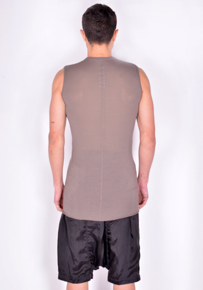 Rick Owens sleeve less silk knit tarp t - www.fourthquadrant.in