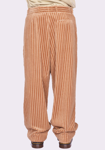 BLESS Nº 78 3040 ULTRA WIDE PLEATED TROUSERS JUMBO CORDUROY BEIGE | DOSHABURI Onlien Shop