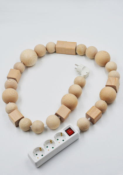 BLESS N°26 DECORATIVE HOME OBJECT CABLE JEWELRY MULTIPLUG 1.4M NATURAL | DOSHABURi Shop