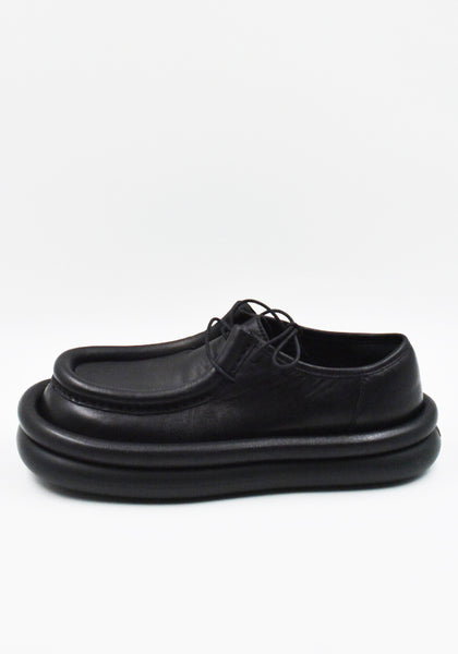 CAMPERLAB A500037-001 AQUA LEATHER  SHOES BLACK FW25 | DOSHABURI Shop