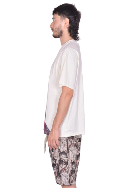 CHARLES JEFFREY LOVERBOY GRAPHIC T SHIRT ECRU FW25 | DOSHABURI Shop