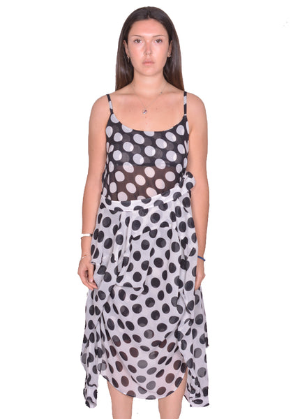 CHARLES JEFFREY LOVERBOY HUG SLIP DRESS POLKA DOT SS25 | DOSHABURI Shop