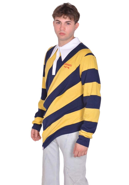 CHARLES JEFFREY LOVERBOY TOPSY TURVY POLO YELLOW FW25 | DOSHABURI Shop