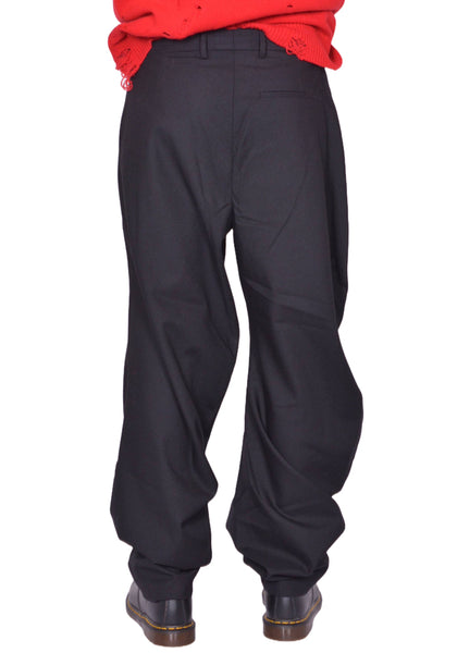 CHARLES JEFFREY LOVERBOY TOPSY TURVY TROUSER BLACK FW25 | DOSHABURI Shop