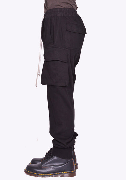 RICK OWENS DRKSHDW MASTODON CUT PANTS BLACK FW24 | DOSHABURI Online Shop