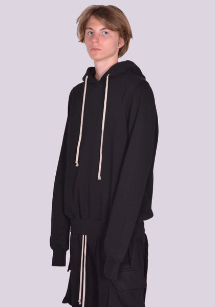 RICK OWENS DRKSHDW GRANBURY SWEAT HOODIE BLACK FW24 | DOSHABURI Online Shop