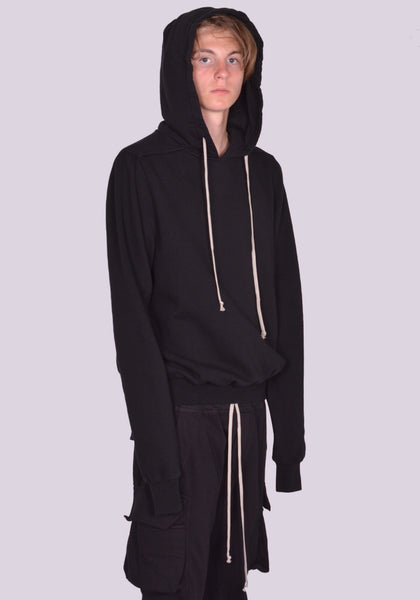 RICK OWENS DRKSHDW GRANBURY SWEAT HOODIE BLACK FW24 | DOSHABURI Online Shop