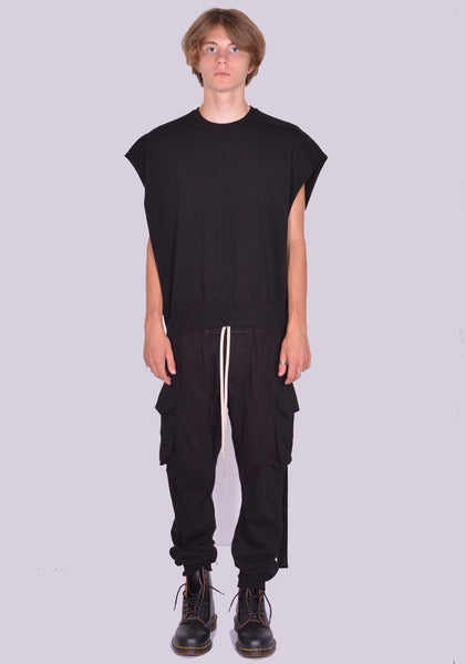 RICK OWENS DRKSHDW JUMBO TATLIN SLEEVELESS SWEATSHIRT FW24 | DOSHABURI Online Shop