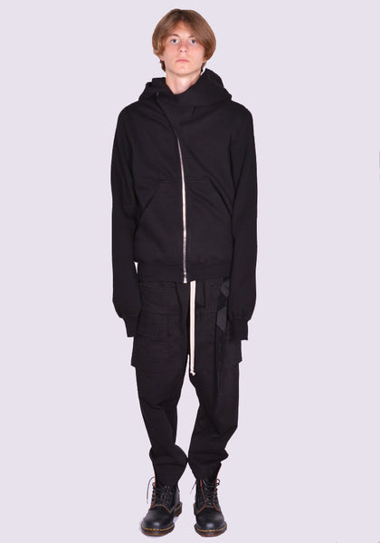 RICK OWENS DRKSHDW MOUNTAIN ZIP SWEAT HOODIE BLACK FW24 | DOSHABURI Online Shop