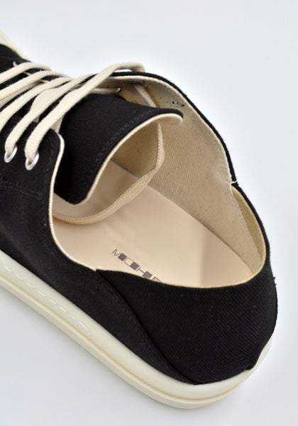 RICK OWENS DRKSHDW SLIP ON DENIM SHOES BLACK/MILK FW24 | DOSHABURI Online Shop