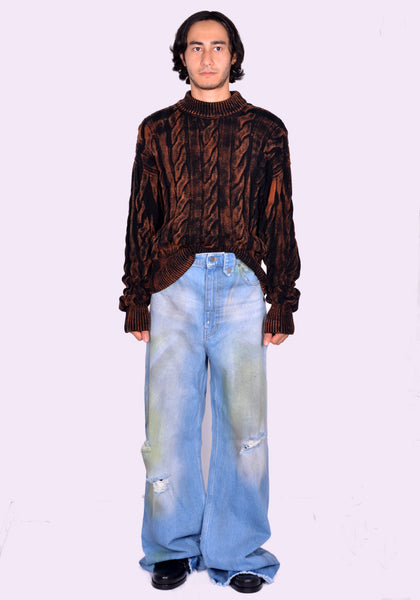 EGONLAB.  AW24DN003C BAGGY DENIM PANTS BLUE FW24 | DOSHABURI Online Shop