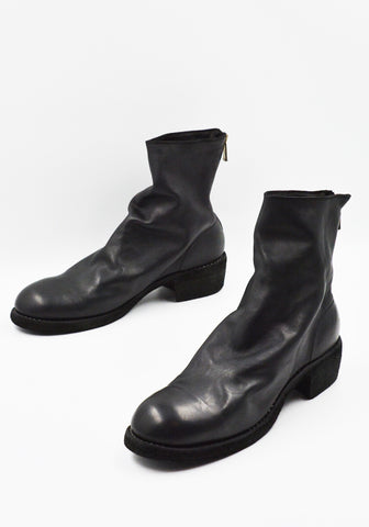 GUIDI 796Z SOFT HORSE FULL GRAIN LEATHER SHORT BOOTS BLACK | DOSHABURI Shop