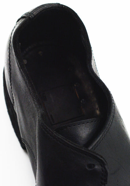 GUIDI 992 DONKEY FULL GRAIN LEATHER DERBY SHOES BLACK | DOSHABURI Shop