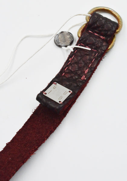 GUIDI BLT0 UNISEX BISON FULL GRAIN LEATHER BELT BROWN | DOSHABURI Shop