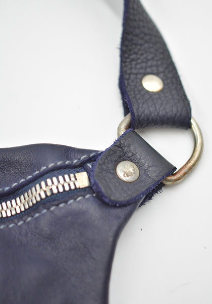 GUIDI BV07 SOFT HORSE FULL GRAIN MEDIUM FANNY BAG NAVY | DOSHABURI Shop