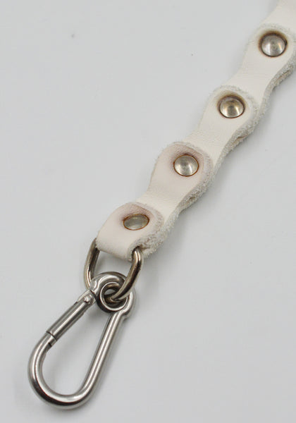 GUIDI HB05 SOFT HORSE FULL GRAIN LEATHER KEYCHAIN WHITE | DOSHABURI Shop