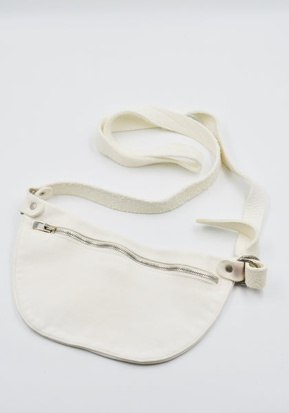 GUIDI Q100 SOFT HORSE FULL GRAIN BELT-BAG WHITE | DOSHABURI Shop