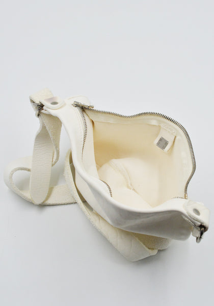 GUIDI Q100 SOFT HORSE FULL GRAIN BELT-BAG WHITE | DOSHABURI Shop