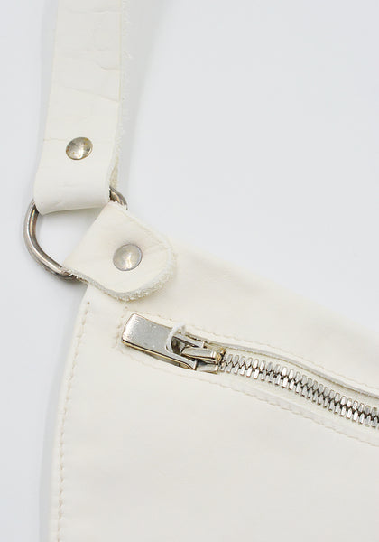 GUIDI Q100 SOFT HORSE FULL GRAIN BELT-BAG WHITE | DOSHABURI Shop