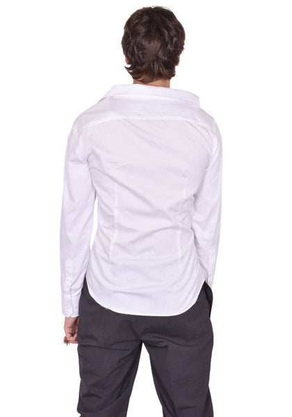 HODAKOVA ASYMMETRIC SHIRT WHITE SS26 | DOSHABURI Online Shop