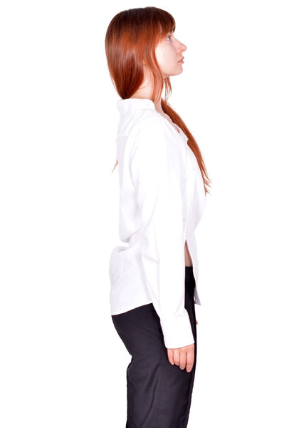 HODAKOVA ASYMMETRIC SHIRT WHITE SS26 | DOSHABURI Online Shop