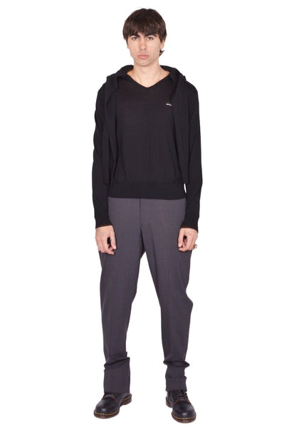 HODAKOVA DOUBLE SLEEVE SWEATER BLACK SS26 | DOSHABURI Shop