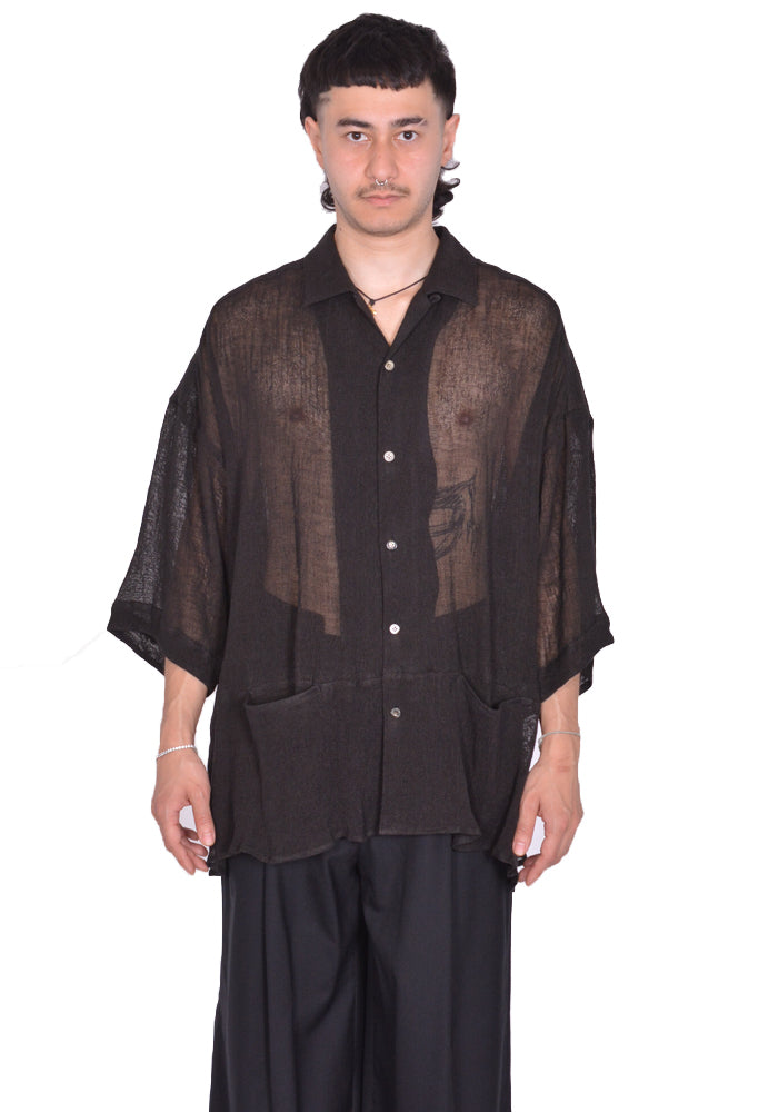 INDIVIDUAL SENTIMENTS BOWLING SHIRT BLACK SS25 | DOSHABURI Shop