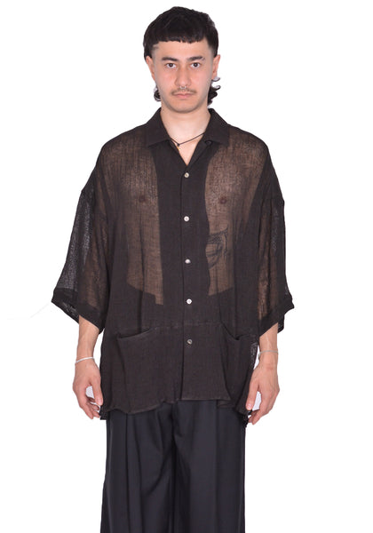 INDIVIDUAL SENTIMENTS BOWLING SHIRT BLACK SS25 | DOSHABURI Shop