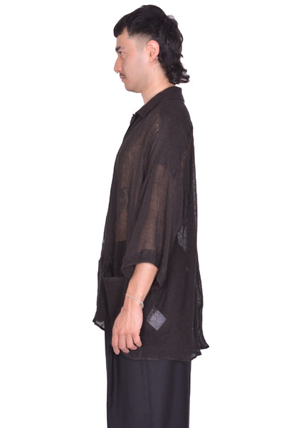INDIVIDUAL SENTIMENTS BOWLING SHIRT BLACK SS25 | DOSHABURI Shop