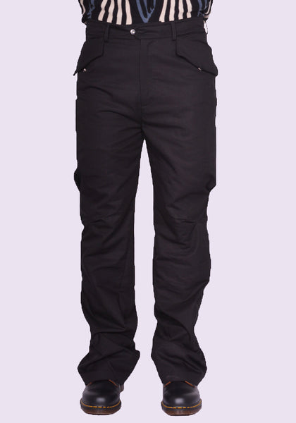 KIKO KOSTADINOV MEN ALEC K-DART TROUSERS BLACK SS25 | DOSHABURI Shop