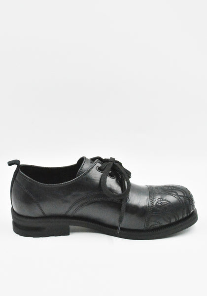 KIKO KOSTADINOV ATRO LACE UP SHOES SOOT BLACK SS26 | DOSHABURI SHOP