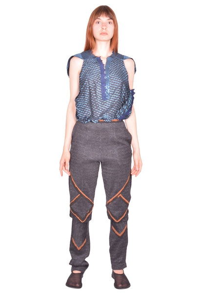 KIKO KOSTADINOV COMPASS JESERY TROUSER ABYSS BLACK SS26 | DOSHABURI Shop