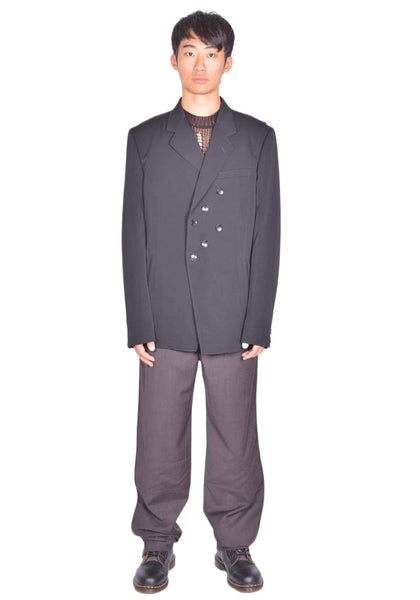 KIKO KOSTADINOV CSOMOR TAILORED JACKET DEEP BLACK SS26 | DOSHABURI Shop