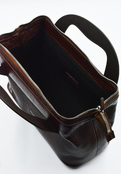 KIKO KOSTADINOV ISADORA BAG CRACKED BROWN FW25