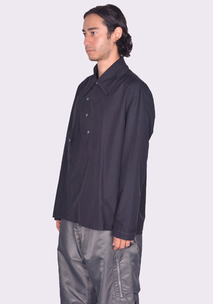 KIKO KOSTADINOV KKAW24SH02-69 JAROCKA OVERSHIRT BLACK FW24 | DOSHABURI Online Shop