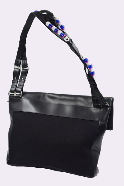 KIKO KOSTADINOV MEN JAROCKA SHOULDER BAG BLACK FW24 | DOSHABURI Online Shop