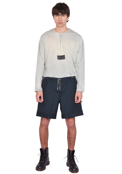 KIKO KOSTADINOV KAYAN SHORTS LIGHT WOOL SCARAB SS26 | DOSHABURI Shop