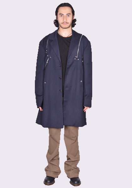 KIKO KOSTADINOV KNOX MULTI ZIP BLAZER  DARK NAVY FW24 | DOSHABURI Shop