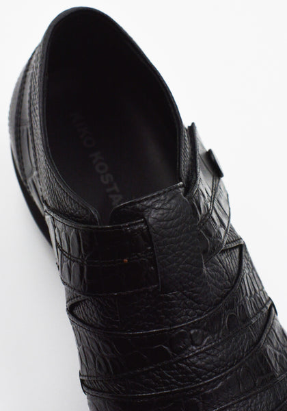 KIKO KOSTADINOV KORMOS FISHERMAN LOAFERS ONYX BLACK FW25 | DOSHABURI Shop