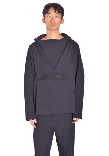 KIKO KOSTADINOV MEN GRAATSMA SMOCK SHADOW BLACK FW26 | DOSHABURI Shop 