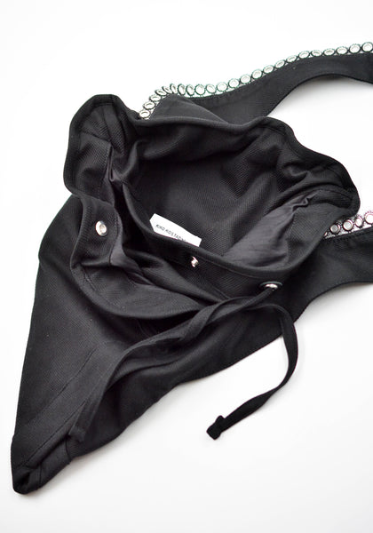 KIKO KOSTADINOV MEN KEST POUCH BAG SPACE BLACK SS26 | DOSHABURI Shop