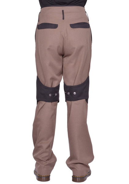 KIKO KOSTADINOV MEN ORVOS TROUSERS SEPIA/COAL BLACK FW25 | DOSHABURI Shop