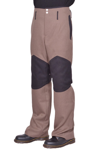 KIKO KOSTADINOV MEN ORVOS TROUSERS SEPIA/COAL BLACK FW25 | DOSHABURI Shop