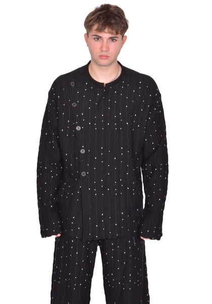 KIKO KOSTADINOV MEN RADAY KNITTED JACKET NIGHT SKY FW25 | DOSHABURI Shop