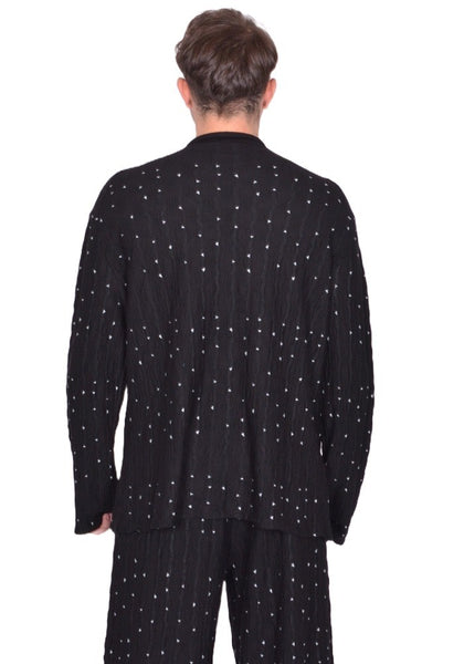 KIKO KOSTADINOV MEN RADAY KNITTED JACKET NIGHT SKY FW25 | DOSHABURI Shop