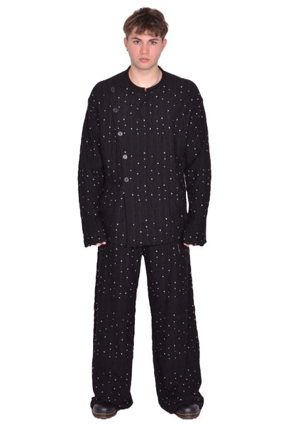 KIKO KOSTADINOV MEN RADAY KNITTED JACKET NIGHT SKY FW25 | DOSHABURI Shop