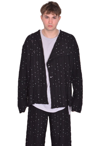 KIKO KOSTADINOV MEN RADAY KNITTED JACKET NIGHT SKY FW25 | DOSHABURI Shop