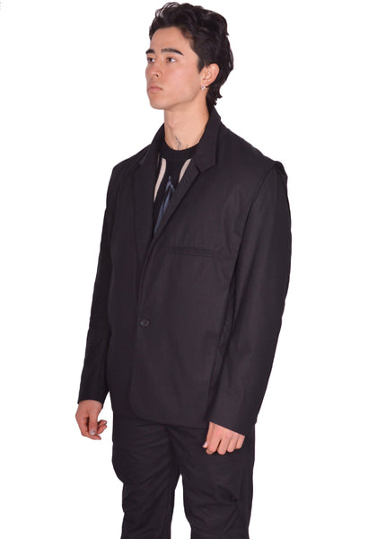 KIKO KOSTADINOV NAVIN K-DART BLAZER BLACK SS25 | DOSHABURI Online Shop