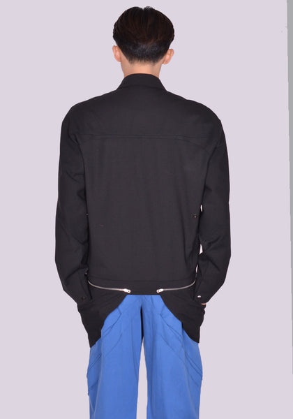 KIKO KOSTADINOV TONINO UTILITY JACKET NIGHT BLACK SS24 | 50%OFF SALE  | DOSHABURI Online Shop